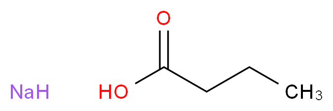 butanoic acid sodium_分子结构_CAS_156-54-7