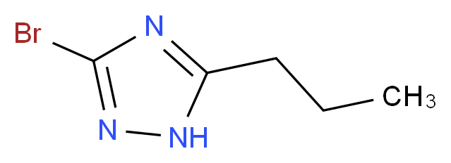 3-bromo-5-propyl-1H-1,2,4-triazole_分子结构_CAS_141831-71-2