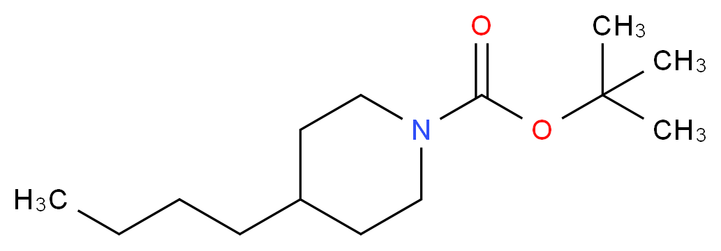 tert-Butyl 4-butylpiperidine-1-carboxylate_分子结构_CAS_1160592-00-6)