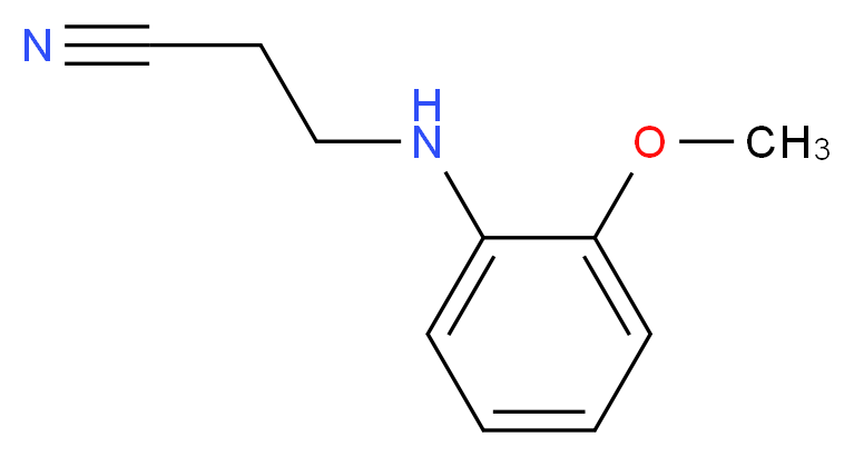 3-(2-Methoxy-phenylamino)-propionitrile_分子结构_CAS_27472-15-7)