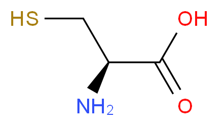 L-CYSTEINE FREE BASE_分子结构_CAS_52-90-4)