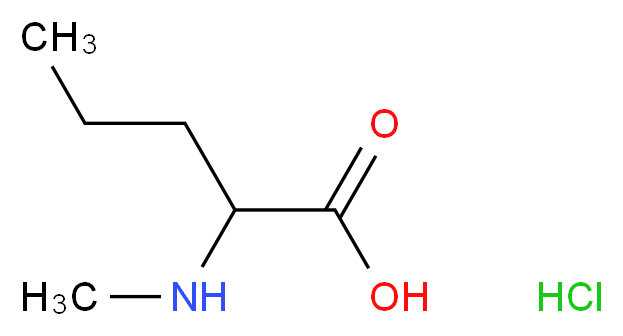 2-(methylamino)pentanoic acid hydrochloride_分子结构_CAS_19653-78-2