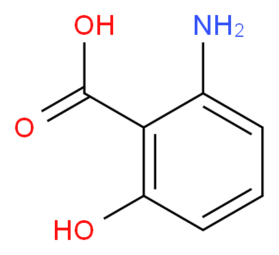 2-amino-6-hydroxybenzoic acid_分子结构_CAS_567-62-4