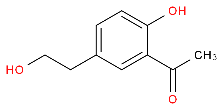 1-[2-hydroxy-5-(2-hydroxyethyl)phenyl]ethan-1-one_分子结构_CAS_58282-51-2