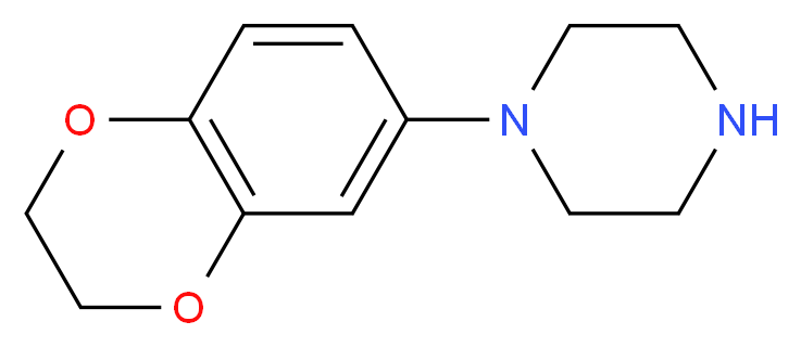 1-(2,3-Dihydro-benzo[1,4]dioxin-6-yl)-piperazine_分子结构_CAS_148245-18-5)