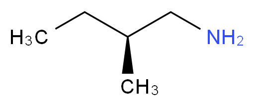 (2S)-2-methylbutan-1-amine_分子结构_CAS_34985-37-0