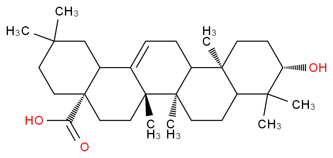 OLEANOLIC ACID_分子结构_CAS_508-02-1)