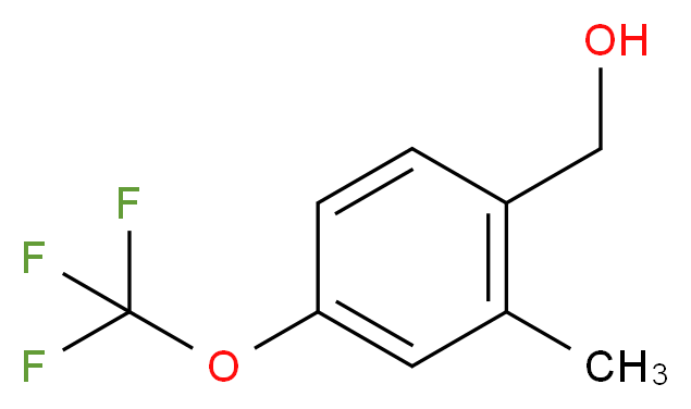 2-Methyl-4-(trifluoromethoxy)benzyl alcohol_分子结构_CAS_261951-94-4)