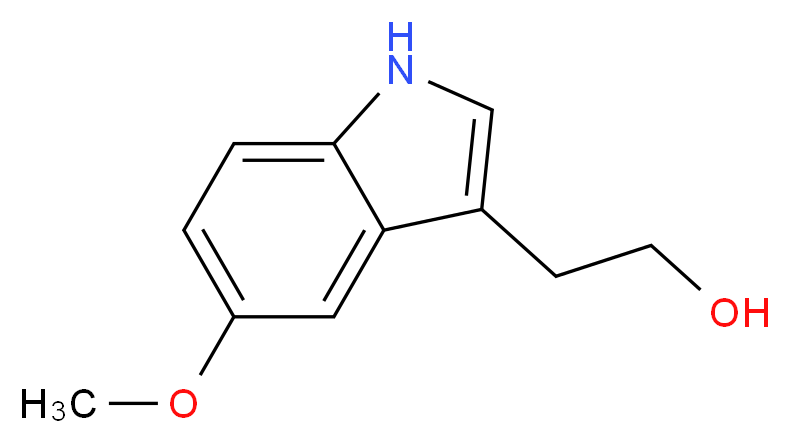2-(5-Methoxy-1H-indol-3-yl)-1-ethanol_分子结构_CAS_712-09-4)