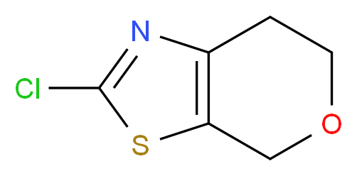 2-chloro-4H,6H,7H-pyrano[4,3-d][1,3]thiazole_分子结构_CAS_259810-13-4