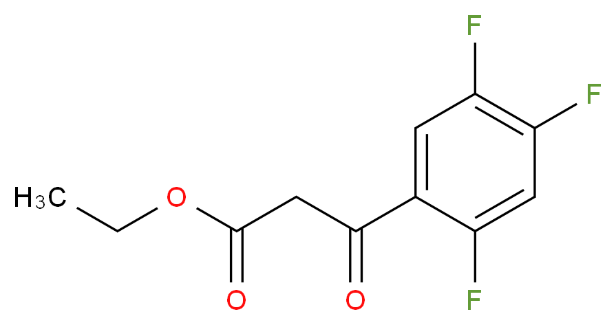 Ethyl 3-oxo-3-(2,4,5-trifluorophenyl)propanoate_分子结构_CAS_98349-24-7)