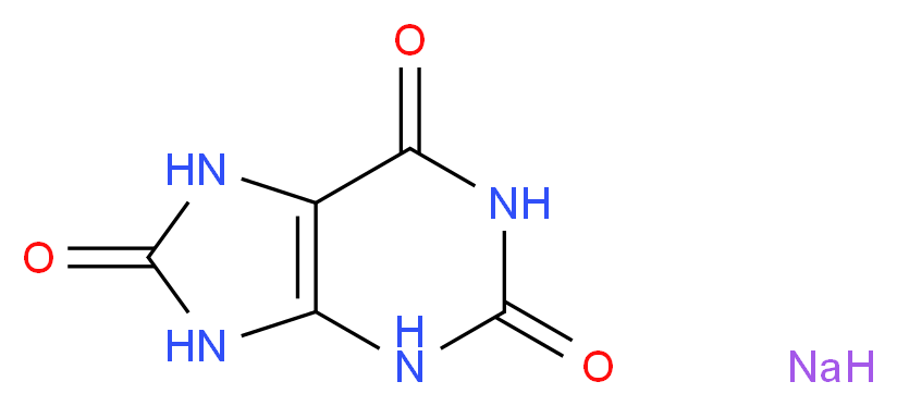 尿酸 钠盐_分子结构_CAS_1198-77-2)