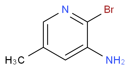 2-Bromo-5-methylpyridin-3-amine_分子结构_CAS_34552-14-2)