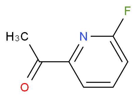 1-(6-FLUOROPYRIDIN-2-YL)ETHANONE_分子结构_CAS_501009-05-8)