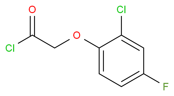 2-(2-chloro-4-fluorophenoxy)acetyl chloride_分子结构_CAS_826990-46-9