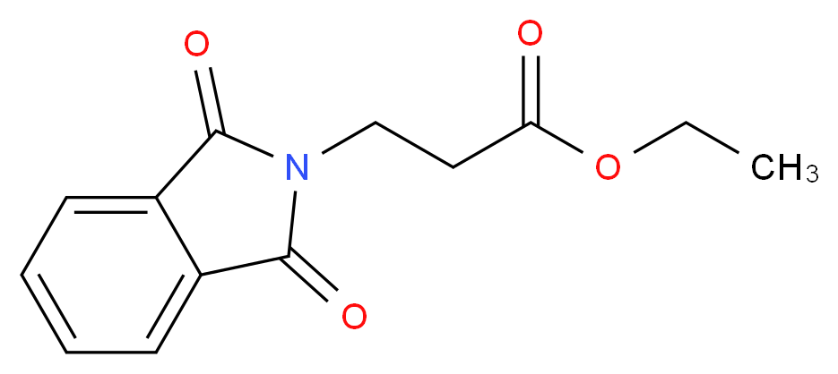 ethyl 3-(1,3-dioxo-2,3-dihydro-1H-isoindol-2-yl)propanoate_分子结构_CAS_4561-06-2