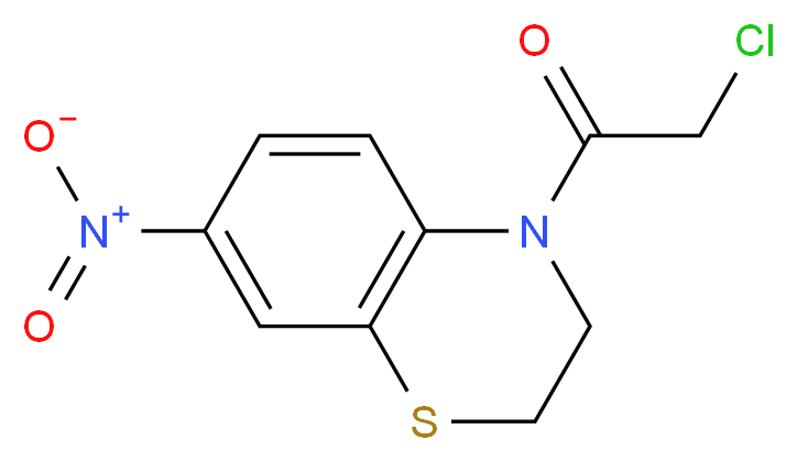 4-(2-Chloroacetyl)-7-nitro-2H-1,4-benzothiazine_分子结构_CAS_1202773-08-7)