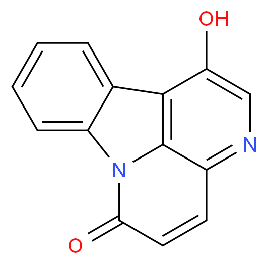 1-Hydroxycanthin-6-one_分子结构_CAS_80787-59-3)