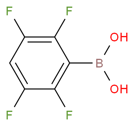 2,3,5,6-Tetrafluorobenzeneboronic acid_分子结构_CAS_511295-01-5)