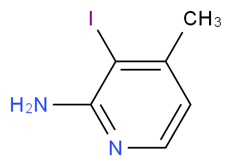 3-iodo-4-methylpyridin-2-amine_分子结构_CAS_1227509-37-6