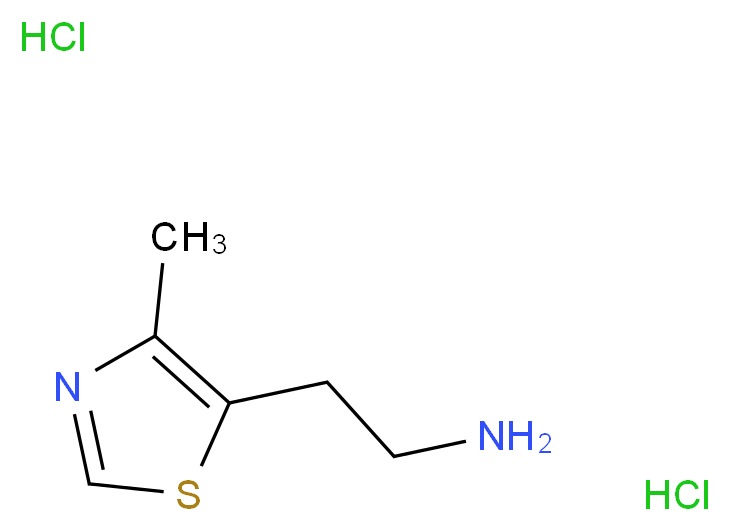 [2-(4-Methyl-1,3-thiazol-5-yl)ethyl]amine dihydrochloride_分子结构_CAS_58981-35-4)