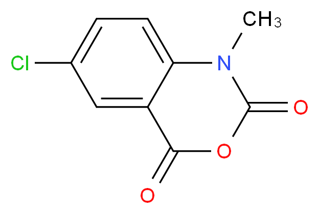 6-chloro-1-methyl-2,4-dihydro-1H-3,1-benzoxazine-2,4-dione_分子结构_CAS_14529-12-5