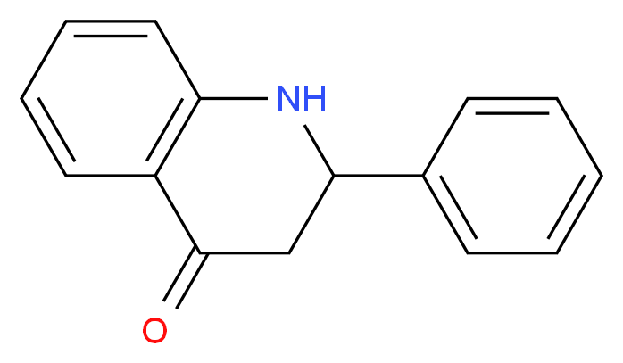 2-phenyl-1,2,3,4-tetrahydroquinolin-4-one_分子结构_CAS_16619-14-0