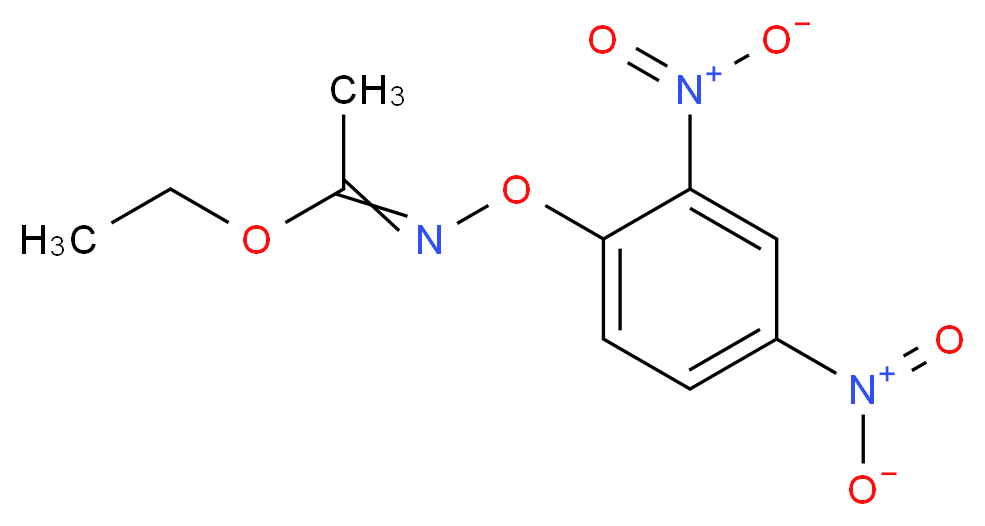 N-(2,4-二硝基苯氧基)乙酰亚氨酸乙酯_分子结构_CAS_54322-32-6)