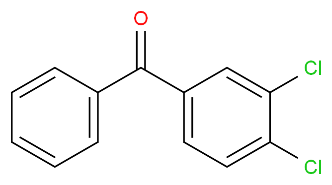 (3,4-dichlorophenyl)(phenyl)methanone_分子结构_CAS_6284-79-3