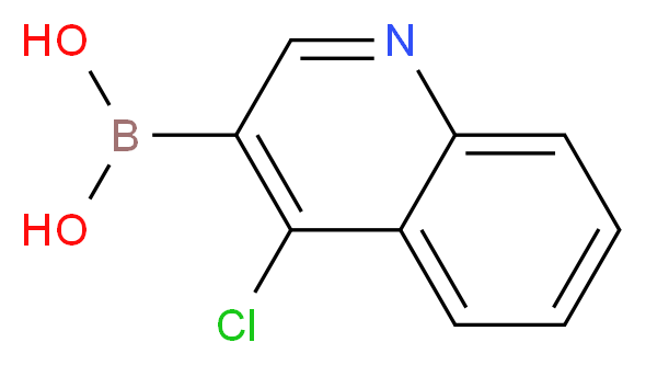 (4-chloroquinolin-3-yl)boronic acid_分子结构_CAS_745784-09-2