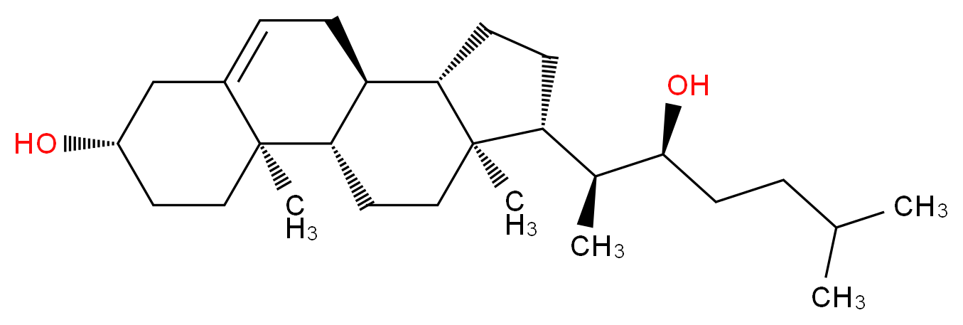 (1S,2R,5S,10S,11S,14R,15S)-14-[(2S,3S)-3-hydroxy-6-methylheptan-2-yl]-2,15-dimethyltetracyclo[8.7.0.0<sup>2</sup>,<sup>7</sup>.0<sup>1</sup><sup>1</sup>,<sup>1</sup><sup>5</sup>]heptadec-7-en-5-ol_分子结构_CAS_22348-64-7