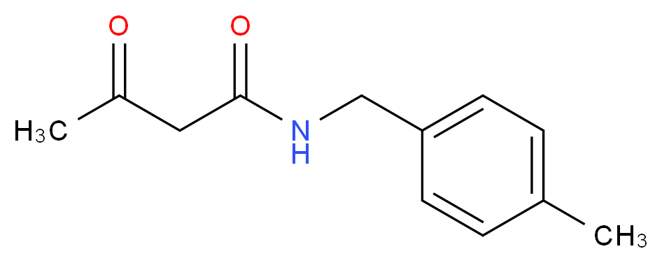 N-[(4-methylphenyl)methyl]-3-oxobutanamide_分子结构_CAS_710307-99-6)