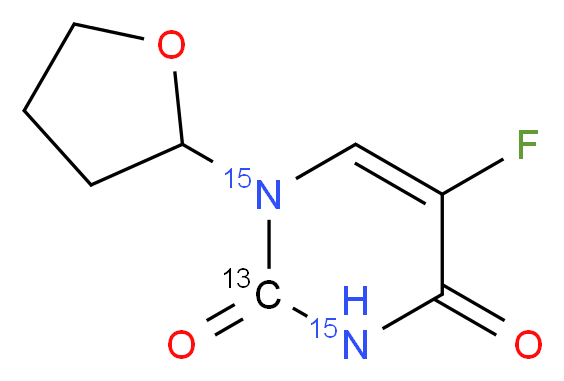 Tegafur-13C,15N2_分子结构_CAS_1189456-27-6)