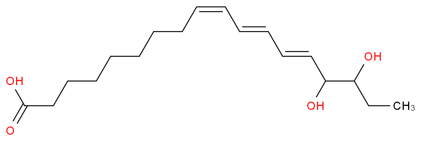 (9Z,11E,13E)-15,16-dihydroxyoctadeca-9,11,13-trienoic acid_分子结构_CAS_1083078-83-4