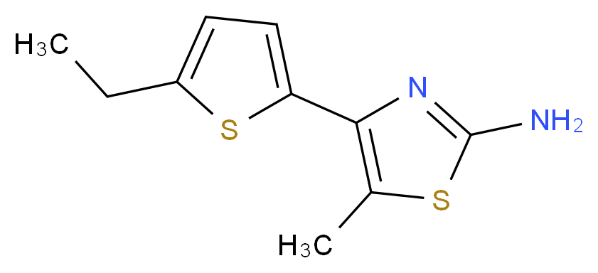 4-(5-Ethyl-thiophen-2-yl)-5-methyl-thiazol-2-ylamine_分子结构_CAS_)
