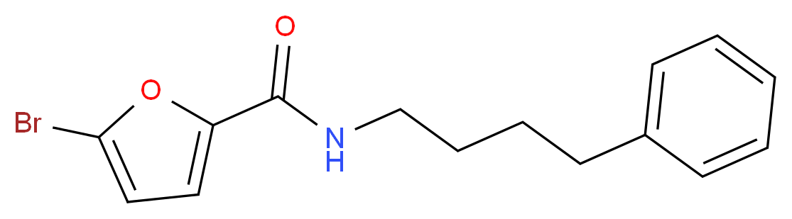 5-bromo-N-(4-phenylbutyl)furan-2-carboxamide_分子结构_CAS_353466-89-4