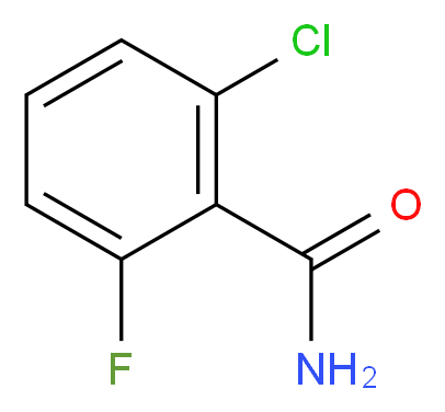 2-chloro-6-fluorobenzamide_分子结构_CAS_66073-54-9