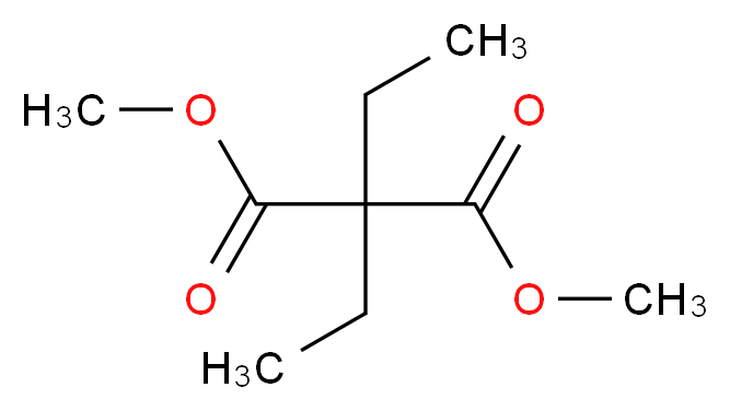 1,3-dimethyl 2,2-diethylpropanedioate_分子结构_CAS_27132-23-6