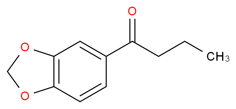 1-(2H-1,3-benzodioxol-5-yl)butan-1-one_分子结构_CAS_63740-97-6