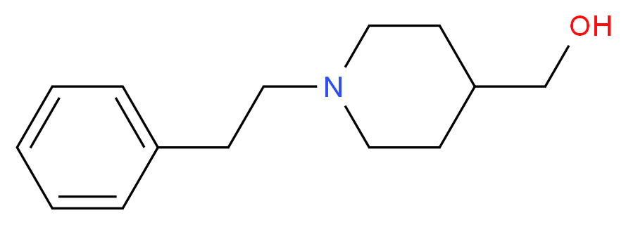 [1-(2-Phenylethyl)piperidin-4-yl]methanol_分子结构_CAS_67686-02-6)