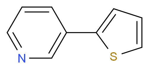 3-(thiophen-2-yl)pyridine_分子结构_CAS_21298-53-3