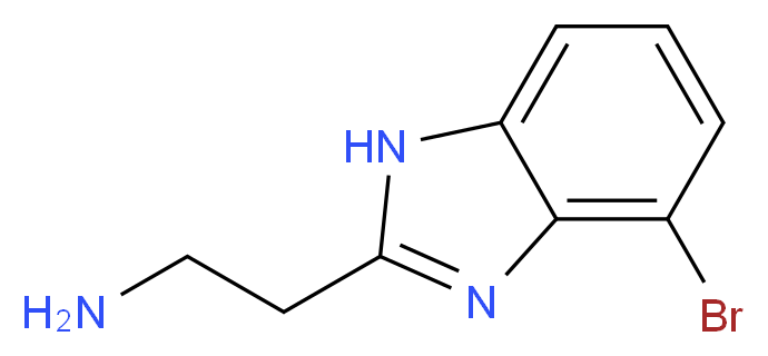 2-(4-bromo-1H-1,3-benzodiazol-2-yl)ethan-1-amine_分子结构_CAS_3324-07-0