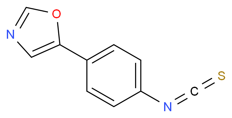 5-(4-isothiocyanatophenyl)-1,3-oxazole_分子结构_CAS_321309-41-5