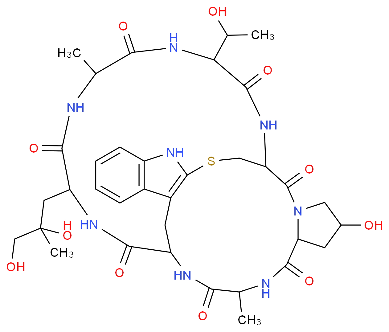 PHALLOIDIN_分子结构_CAS_17466-45-4)