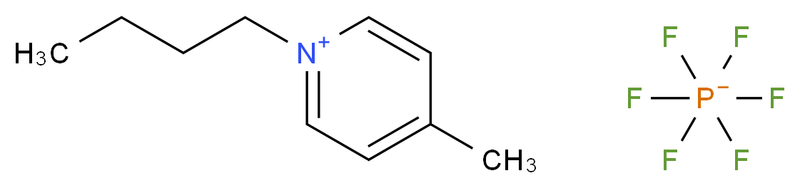 1-butyl-4-methylpyridin-1-ium; hexafluoro-λ<sup>5</sup>-phosphanuide_分子结构_CAS_401788-99-6