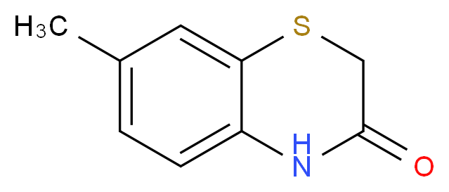 7-methyl-3,4-dihydro-2H-1,4-benzothiazin-3-one_分子结构_CAS_30322-02-2