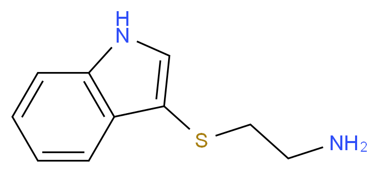 2-(1H-Indol-3-ylsulfanyl)-ethylamine_分子结构_CAS_61021-52-1)