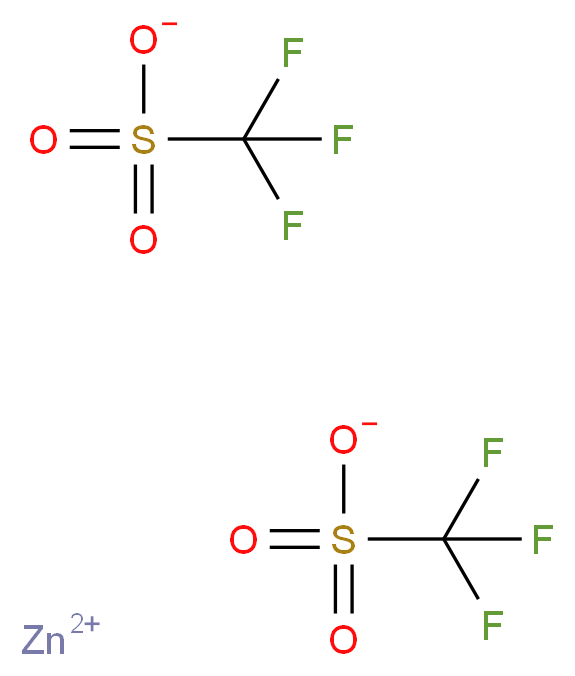 Zinc(II) trifluoromethanesulphonate 98%_分子结构_CAS_54010-75-2)