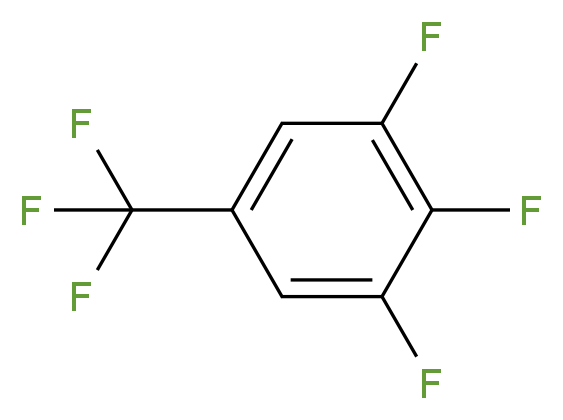 3,4,5-Trifluorobenzotrifluoride 97%_分子结构_CAS_80172-04-9)