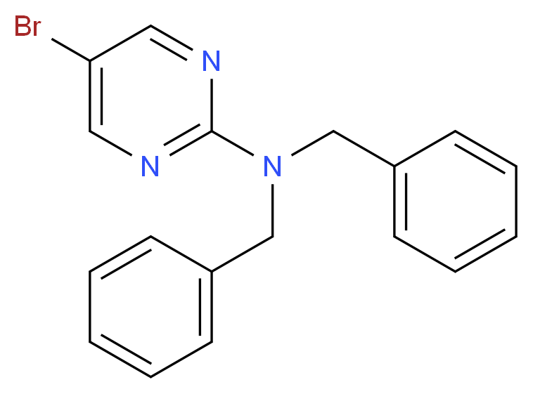DIBENZYL-(5-BROMO-PYRIMIDIN-2-YL)-AMINE_分子结构_CAS_)
